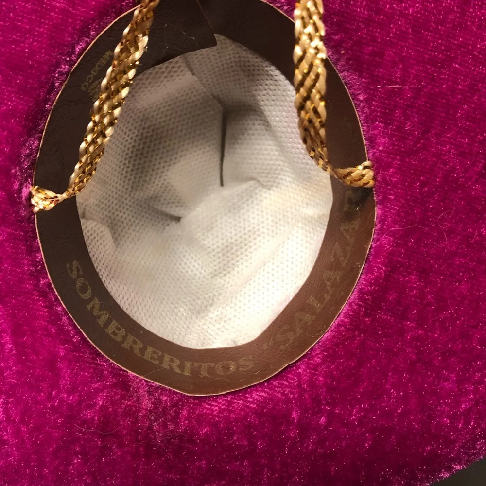 Adorable authentic pink Sombrero from Mexico